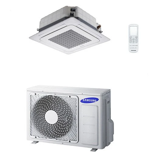 Climatiseur monosplit cassette 4 voies SAMSUNG AC035FBNDEH/EU 12 000 BTU avec commande sans fil
