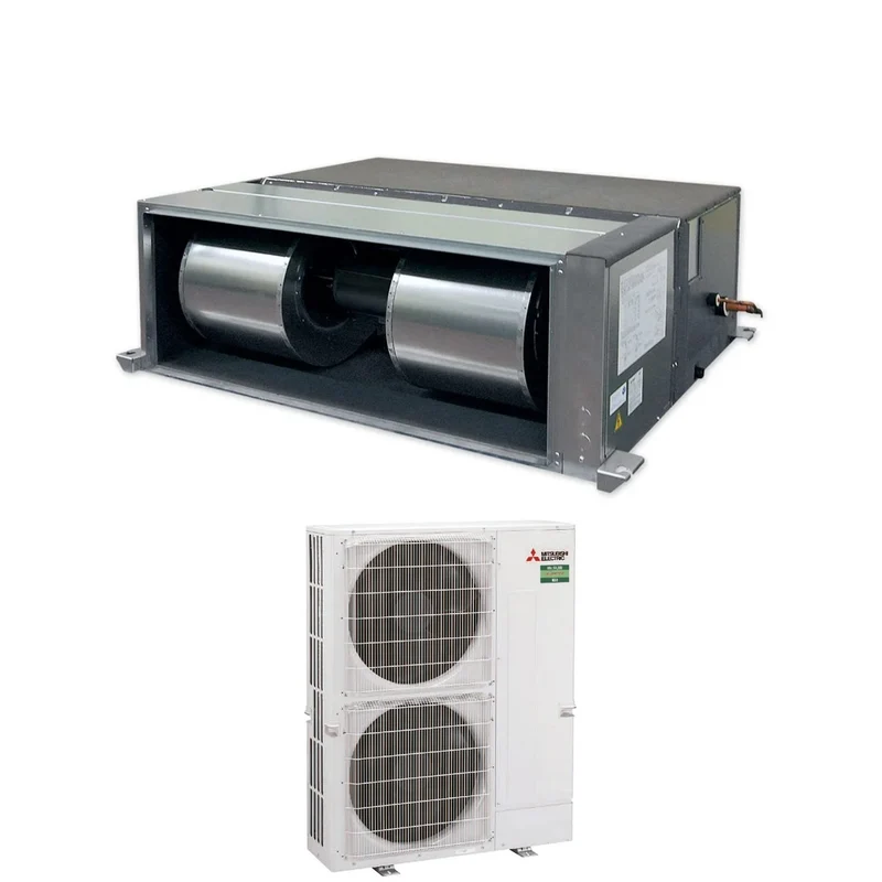 Climatiseur gainable Mitsubishi Electric Inverter, haute pression, 65 000 BTU PEA-M200LA + PUZ-M200YKA, triphasé R-32, Wi-Fi en option