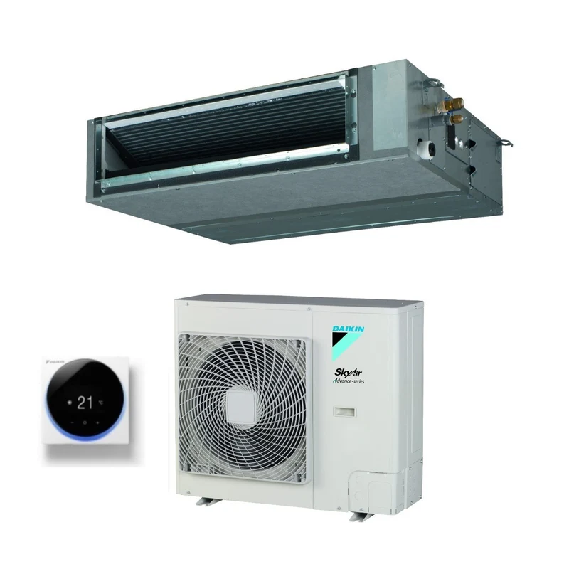 Climatiseur gainable Daikin Bluevolution, puissance moyenne, 24 000 BTU, FBA71A + AZAS71MV1, monophasé, R-32, Wi-Fi en option