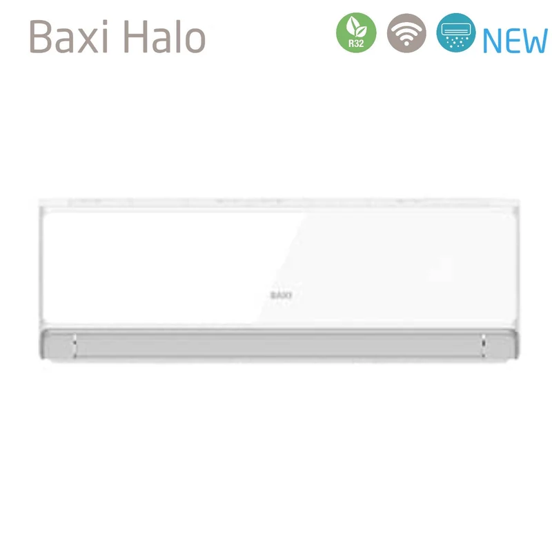 Climatiseur quadri-split Baxi inverter série HALO BIANCO 9+9+12+12 avec LSGT100-4M R-32 Wi-Fi intégré 9000+9000+12000+12000