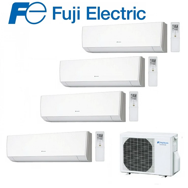 Panneaux muraux split pour climatiseurs FUJI ELECTRIC INVERTER série LM 9+9+9+9 avec ROG30L 9000+9000+9000+9000