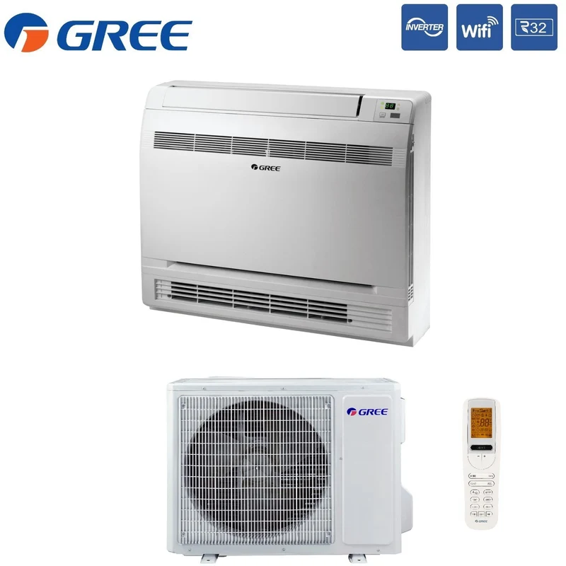 Climatiseur Gree Console 9000 BTU GEH09AA-K6DNA1F R-32 avec Wi-Fi intégré - Neuf