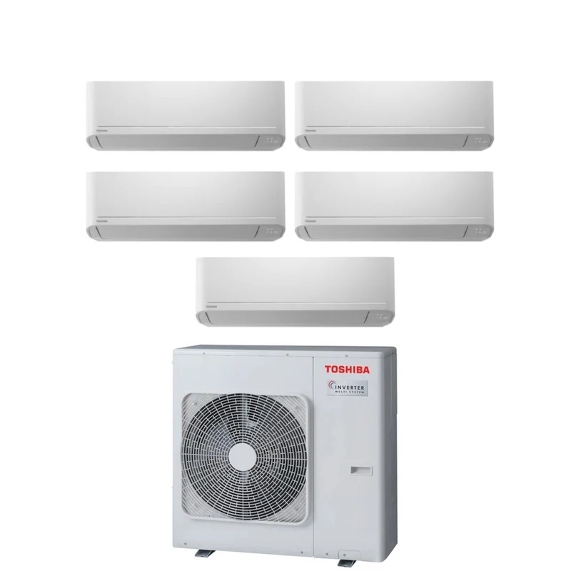 Climatiseur penta-split Toshiba inverter série SEIYA 7+7+7+7+7 RAS-5M34U2AVG-E R-32 Wi-Fi en option 7000+7000+7000+7000+7000