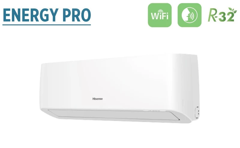Climatiseur penta-split Hisense inverter série ENERGY PRO 9+9+9+12+12 avec 5AMW125U4RTA R-32 Wi-Fi intégré 9000+9000+9000+12000+12000 - Nouveauté