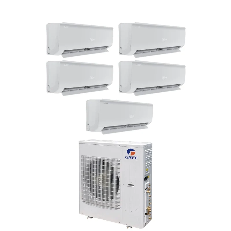 Climatiseur penta-split inverter Gree série BORA PLUS 9+9+9+9+9 avec GWHD(42)NK6LO R-32 Wi-Fi en option 9000+9000+9000+9000+9000