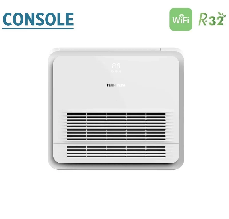 Climatizzatore Condizionatore Hisense Dual Split Console 9+12 con 2AMW42U4RGC R-32 Wi-Fi Optional Telecomando di Serie Incluso 9000+12000