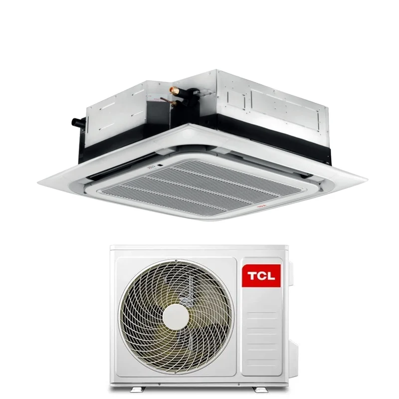 Climatiseur cassette TCL Inverter 24 000 BTU MN24SS0 + MT2410 R-32 Wi-Fi intégré Classe A++/A+ avec grille incluse