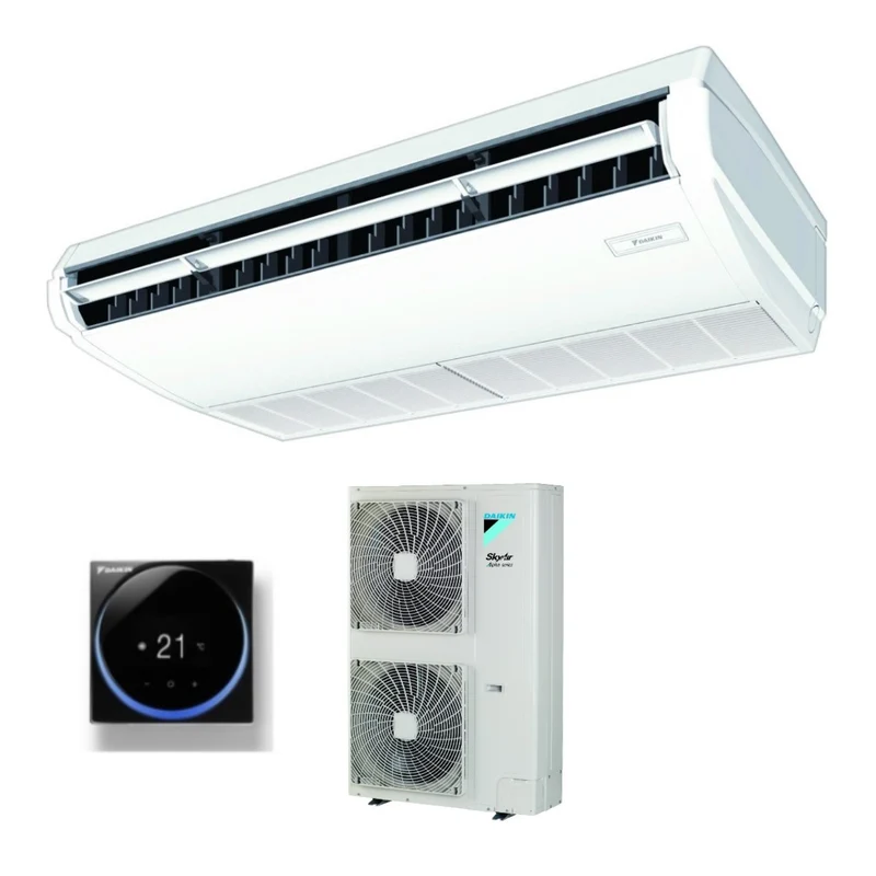 Climatizzatore Condizionatore Daikin Pensile a Soffitto DC Inverter 36000 Btu FHA100A Monofase R-32 Wi-Fi Optional con Comando a Filo