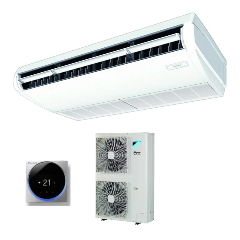 Climatizzatore Condizionatore Daikin Pensile a Soffitto DC Inverter 36000 Btu FHA100A Monofase R-32 Wi-Fi Optional con Comando a Filo