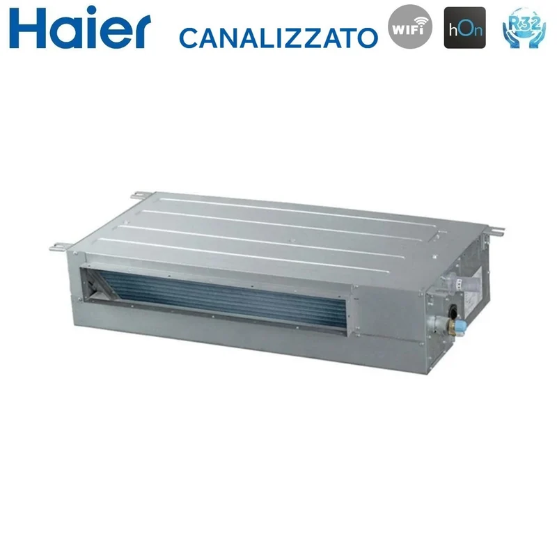 Climatiseur gainable Haier Inverter Slim à faible consommation 24 000 BTU AD71S2SS1FA + 1U71S2SR2FA R-32 avec Wi-Fi intégré A++/A