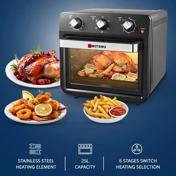 Mitshu 25L Air Fryer Oven – All-in-One Multi-Function