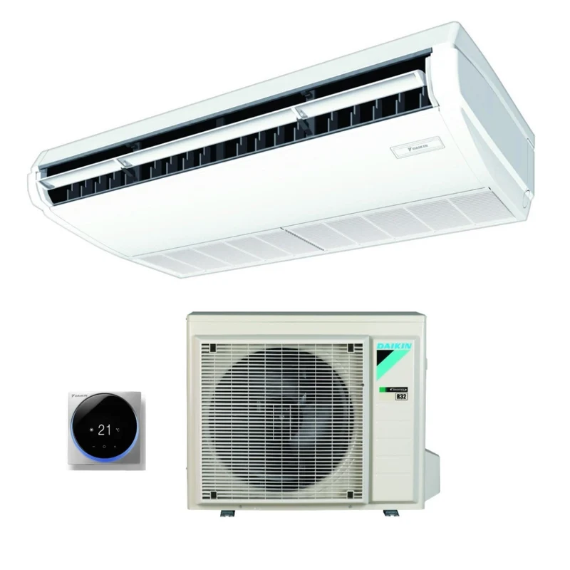 Climatizzatore Condizionatore Daikin Pensile a Soffitto DC Inverter 24000 Btu FHA71A Monofase R-32 Wi-Fi Optional con Comando a Filo