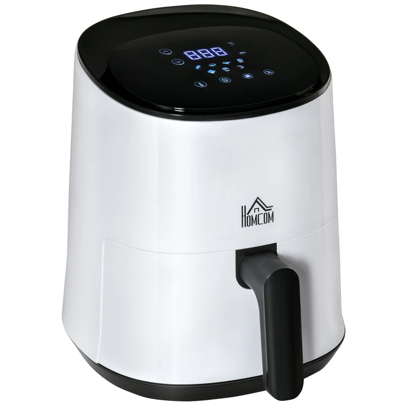 Friteuse à air Easycomfort 2,5 L 1300 W avec 7 menus, écran LED et cuve, 24,9 x 33,9 x 29,9 cm