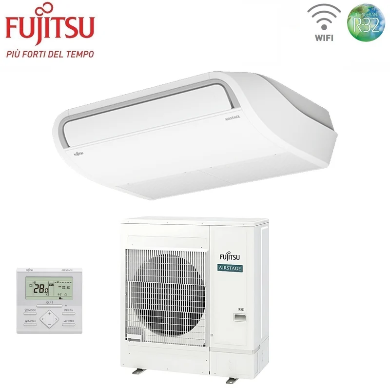 Climatiseur de plafond Fujitsu série KR ECO 45 000 BTU ABEG45KRTA R-32 monophasé avec Wi-Fi en option