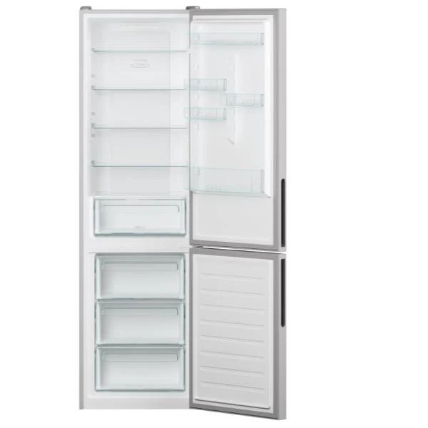 Réfrigérateur Candy CCE4T620ES Classe E 377 litres (H 200 x L 59,5 x P 65,8 cm) à deux portes, No Frost, Wi-Fi, compartiment réfrigéré réglable, argent