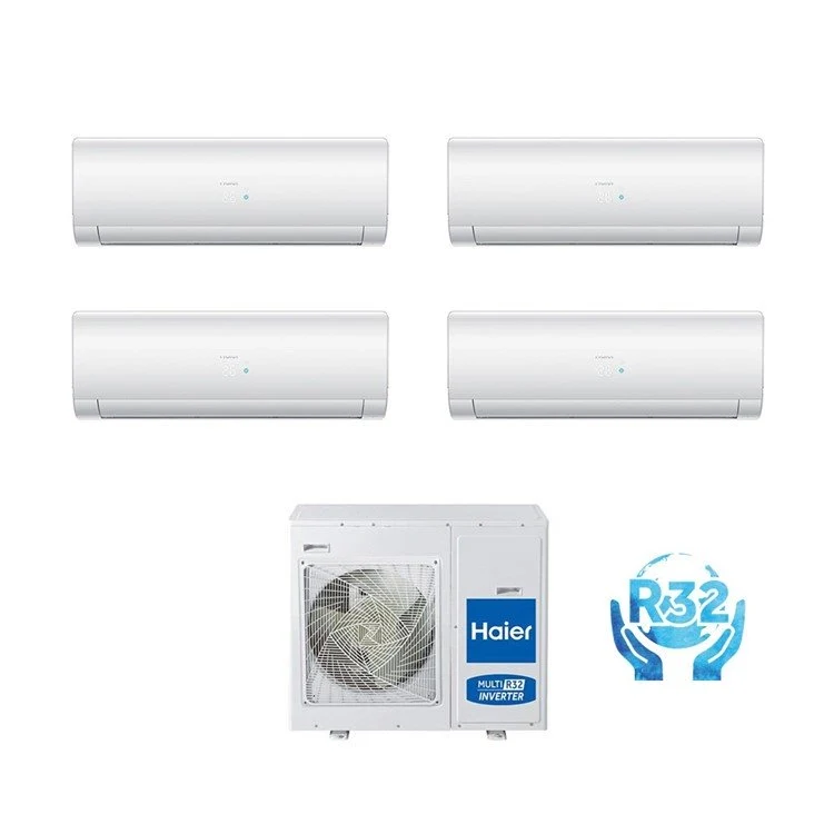 Climatiseur quadri-split inverter Haier série IES PLUS 9+9+12+12 avec 4U75S2SR3FA R-32 et Wi-Fi intégré 9000+9000+12000+12000 - Neuf