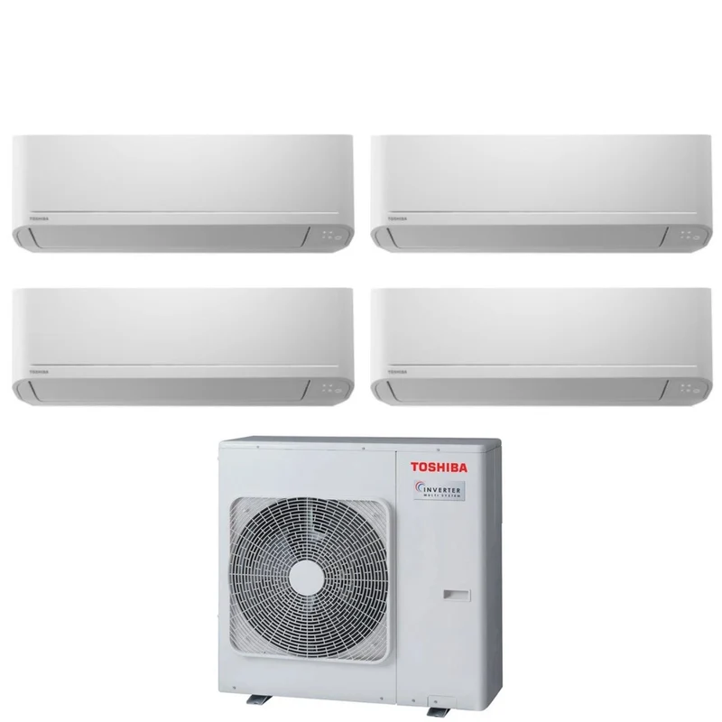 Climatiseur Toshiba Quadri Split Inverter série SEIYA 7+13+13+13 (7+12+12+12) RAS-4M27U2AVG-E R-32 Wi-Fi en option 7000+13000+13000+13000 (7000+12000+12000+12000)