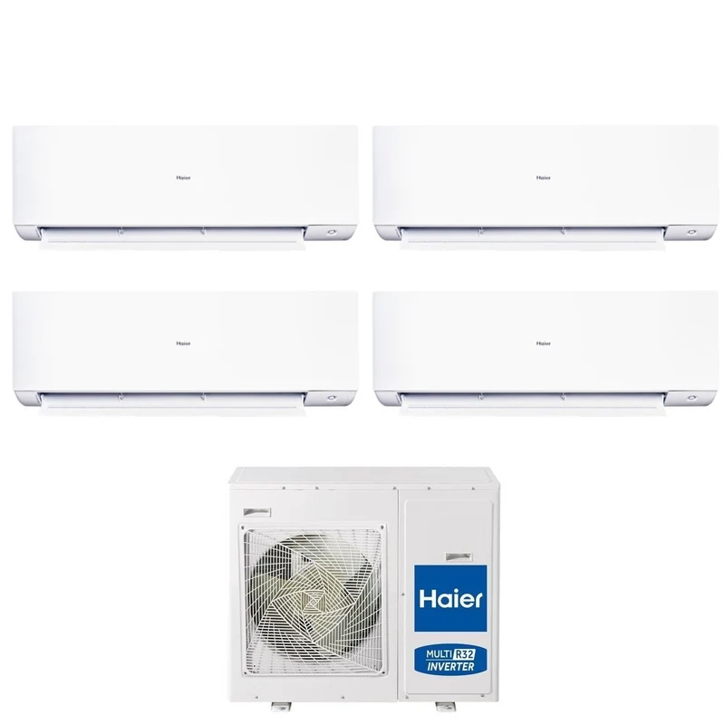 Climatiseur quadri-split inverter Haier série EXPERT 7+7+7+7 avec 4U75S2SR5FA R-32 Wi-Fi intégré 7000+7000+7000+7000
