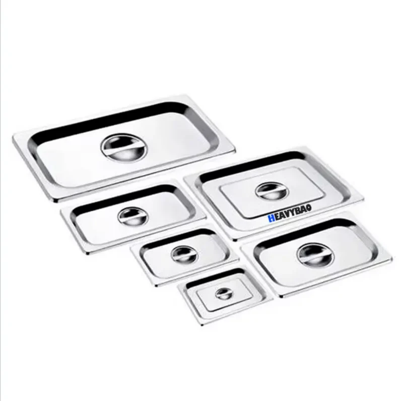 Stainless Steel GN Pan Multi Size Cover ( Lids Only)
