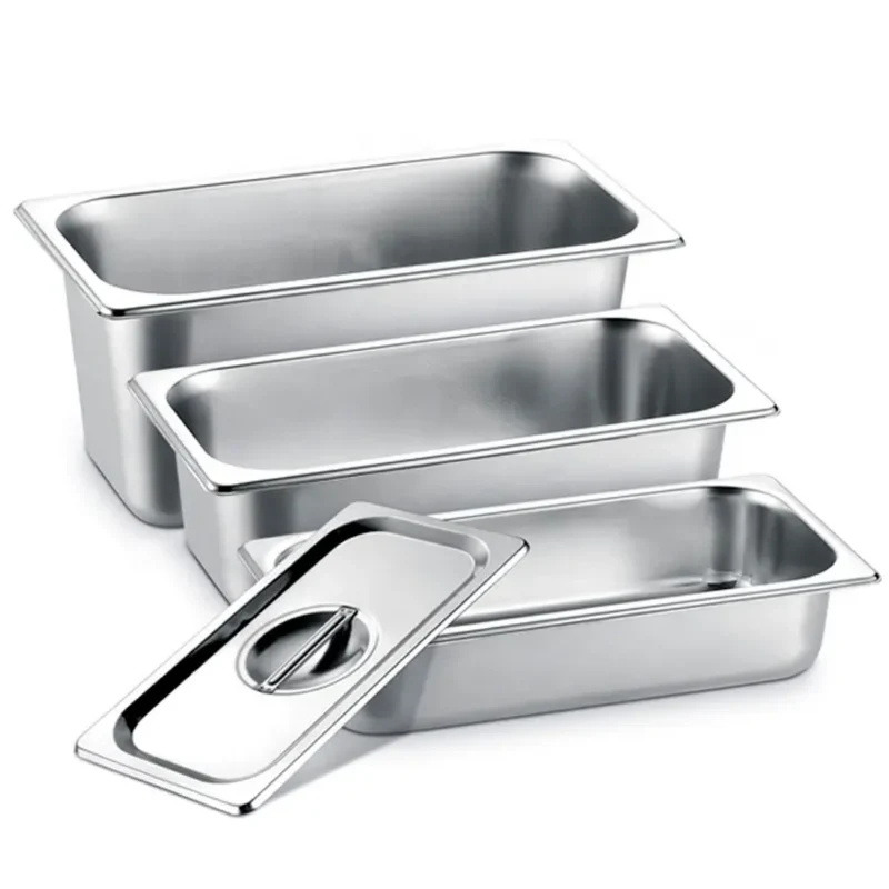Stainless Steel GN Pan Multi Size Cover ( Lids Only)