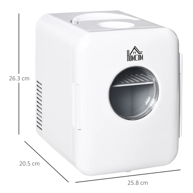 Réfrigérateur portable Easycomfort 60 W, capacité 4 L, séparateur amovible et poignée, 25,8 x 20,5 x 26,3 cm