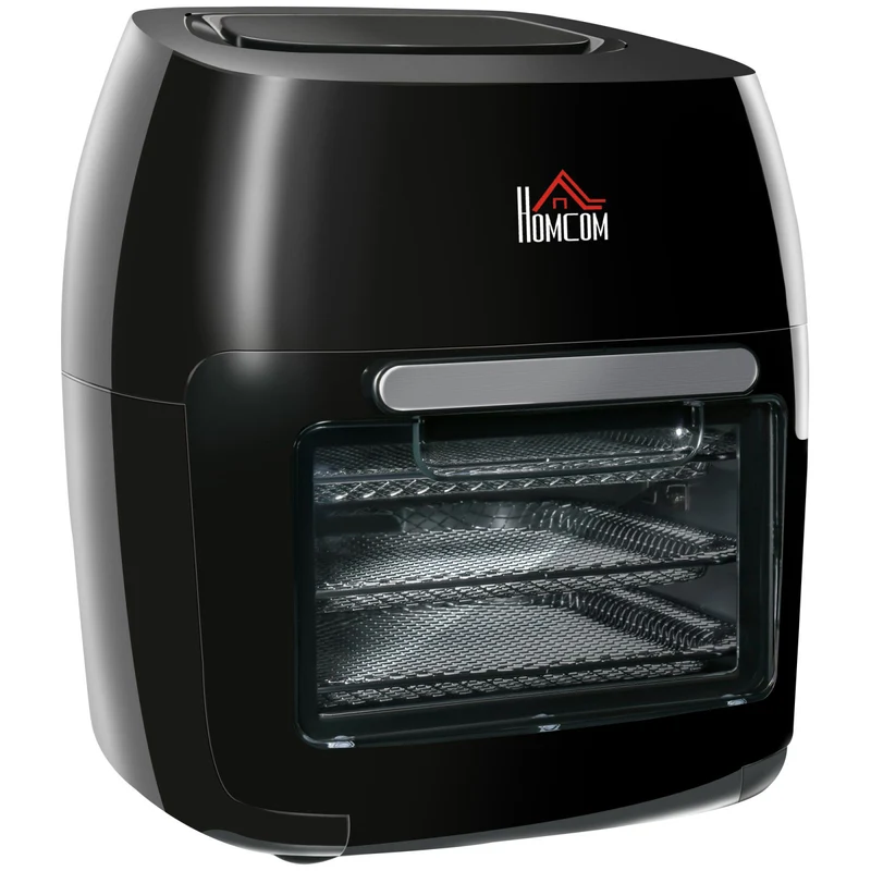 Friteuse à air Easycomfort 8 en 1, 11 litres, 1 800 W, avec accessoires et affichage LED, 32 x 35,6 x 37,9 cm, noire
