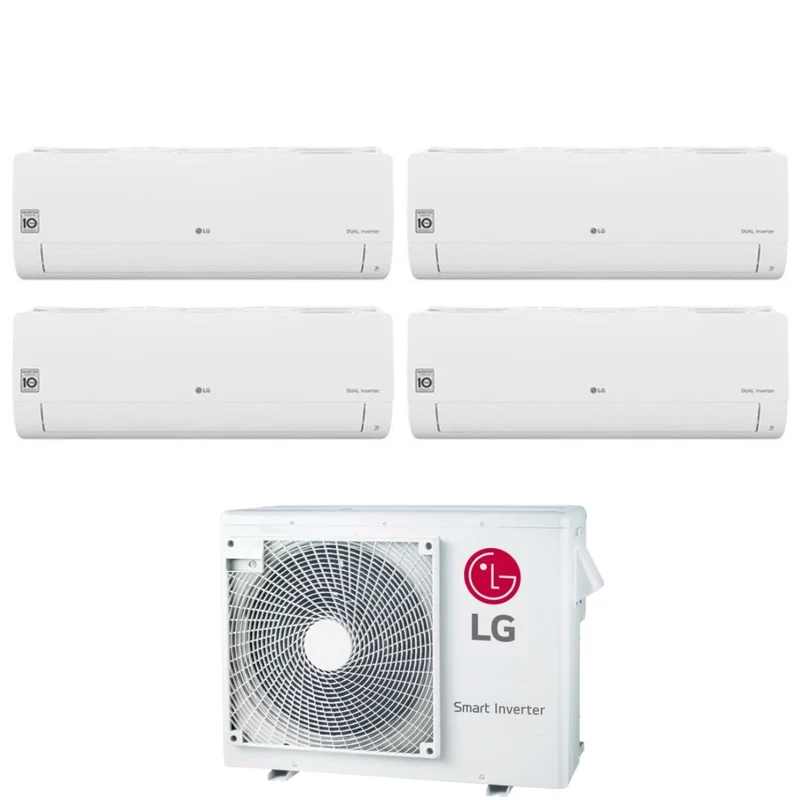 Climatiseur LG Quad Split Inverter série LIBERO SMART 12+12+12+12 avec MU4R27 U40 R-32 Wi-Fi intégré 12000+12000+12000+12000