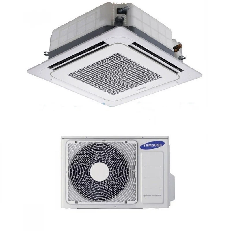 Climatiseur cassette mini Samsung AC060NNNDKH 21 000 BTU à 4 voies avec commande filaire R410A