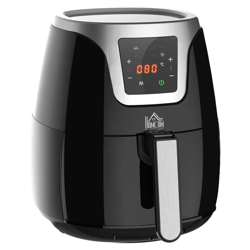 Friteuse à air chaud EASYCOMFORT 3,5 L, 7 programmes, température réglable de 80 à 200 °C, 1500 W, friteuse sans huile avec minuterie de 60 minutes et écran tactile.