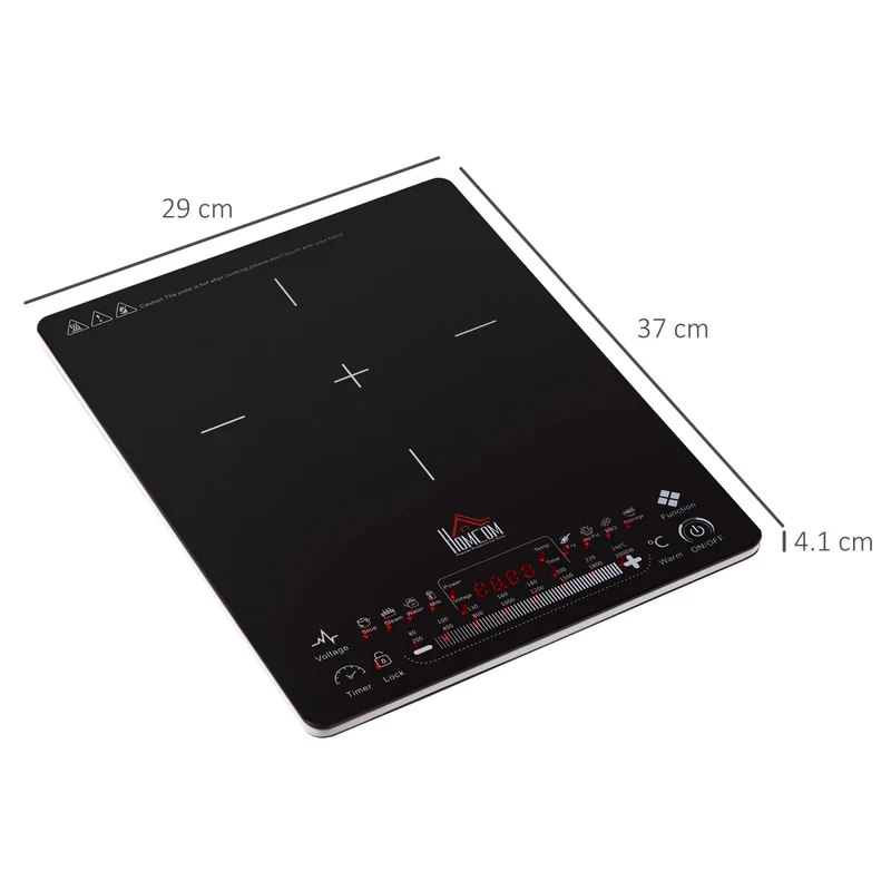 Plaque à induction portable EASYCOMFORT avec affichage LED - Noire