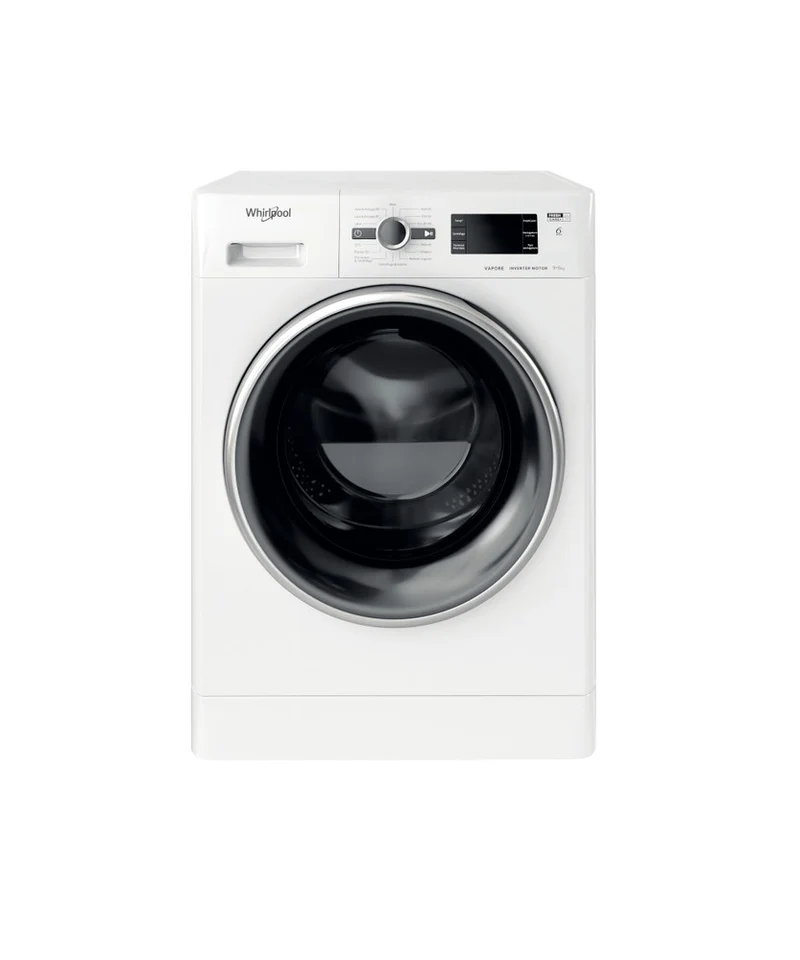 Laveuse-sécheuse Whirlpool 9 + 6 kg FWDG 961483 WBSV IT N 1400 tr/min, pose libre, 6TH SENSE SteamCare, classe D