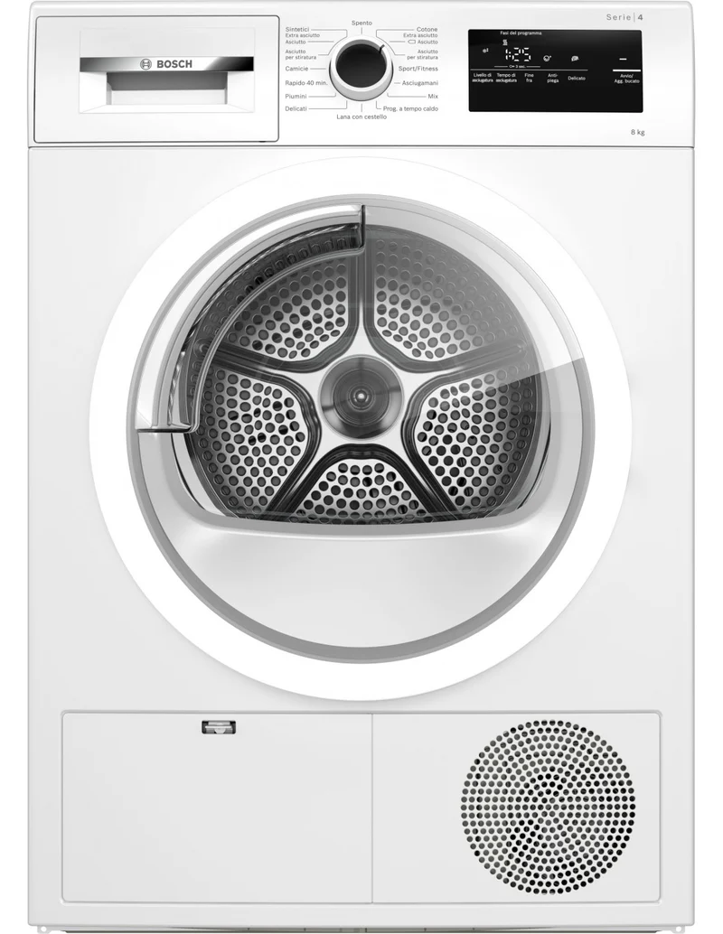 Sèche-linge à pompe à chaleur Bosch WTH85V18II 8 kg, classe A++ (H 84,2 x L 59,8 x P 61,3 cm), fonction EasyClean AutoDry