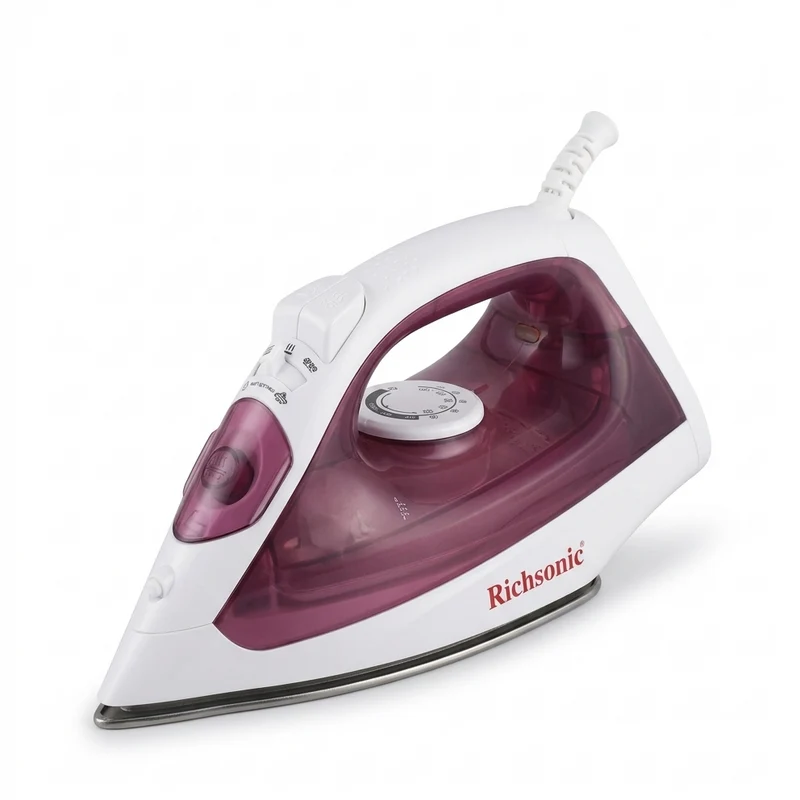 Richsonic Electrical Dry Iron (RSI-3578D) – 1000W Non-Stick Soleplate