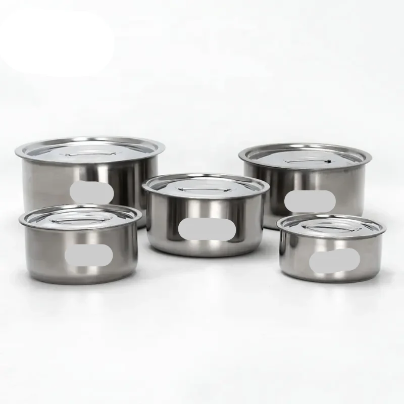 5PCS Multipurpose Stainless Steel Stock Pot