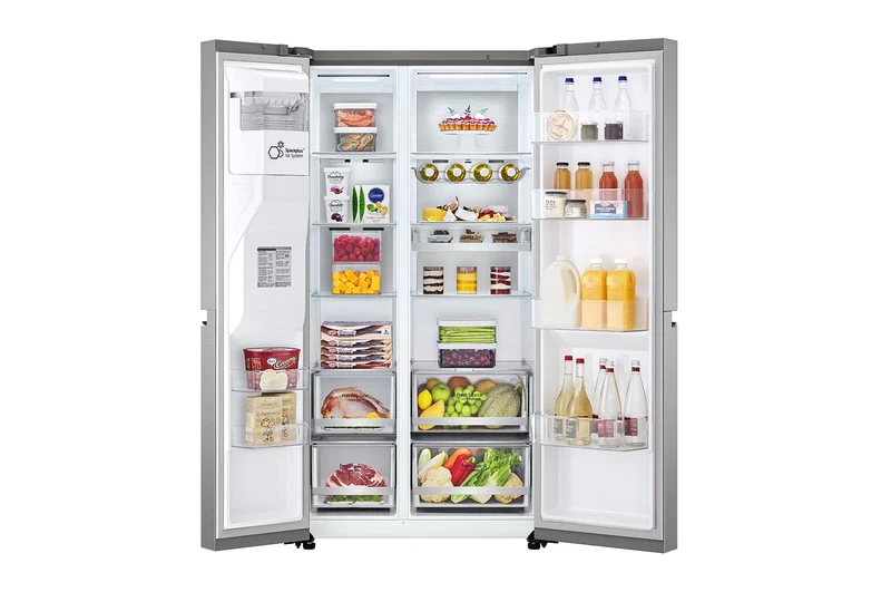Frigorifero Americano Lg Side by Side Inverter (A179xL91,3xP73,5) Wi-Fi Smart ThinQ Luce Led 635 litri GSLV90PZAD