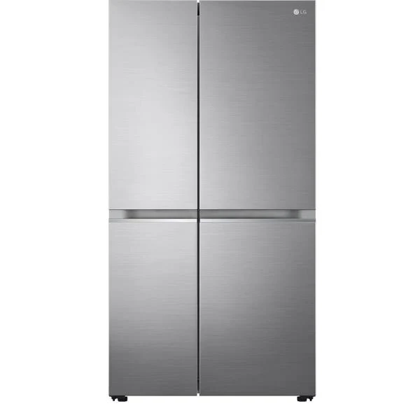 Réfrigérateur LG côte à côte GSBV70PZTE 635 litres Classe énergétique E (H 179 x L 91,3 x P 73,5) Total No Frost Compresseur Smart Inverter DoorCooling+™ Quatre portes en acier inoxydable