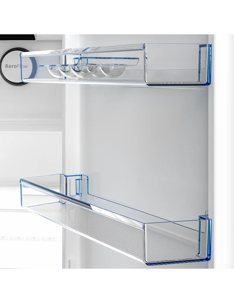 Réfrigérateur combiné Beko Beyond B5RCNE365HXB 316 litres, classe énergétique D (H 186,5 x L 59,5 x P 66,3 cm), technologie Total No Frost, compresseur Inverter ProSmart™, fonction ECO, mode vacances, finition métal.