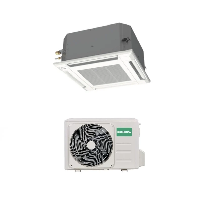 Climatiseur cassette Fujitsu General à flux d'air circulaire Inverter 54 000 BTU AUX54KRLB avec panneau de commande