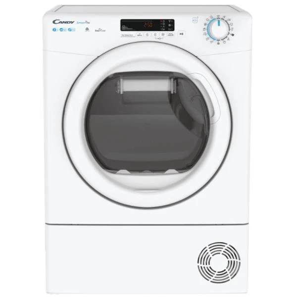 Sèche-linge frontal Candy Smart Pro CSO4H7A2DE-S 7 kg Slim A++ (H85 x L59,6 x P46,5) Télécommande avancée et contenu supplémentaire (Wi-Fi + BLE)