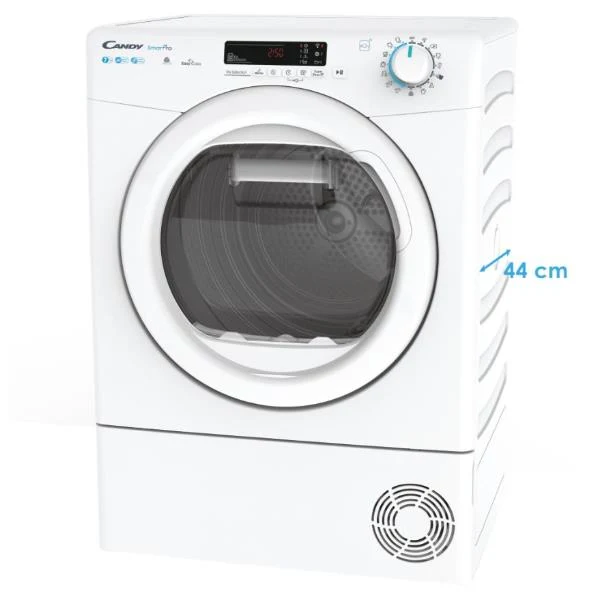 Sèche-linge frontal Candy Smart Pro CSO4H7A2DE-S 7 kg Slim A++ (H85 x L59,6 x P46,5) Télécommande avancée et contenu supplémentaire (Wi-Fi + BLE)