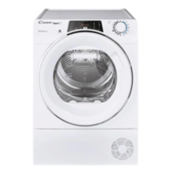 Sèche-linge à pompe à chaleur Candy Rapidò ROE H10A2TCEX-S 10 kg, classe A++ (H 85 x L 60 x P 60 cm), séchage intelligent, repassage facile, cycles rapides