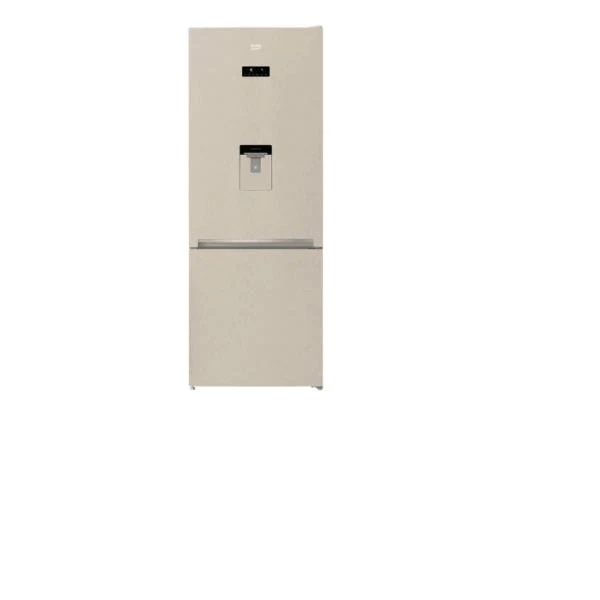 Réfrigérateur combiné Beko Total No Frost RCNE560E40DBN (H192xL70xP74,5) Classe E 510 litres Couleur Champagne NeoFrost Double refroidissement Compresseur Inverter ProSmart Compartiment à produits laitiers