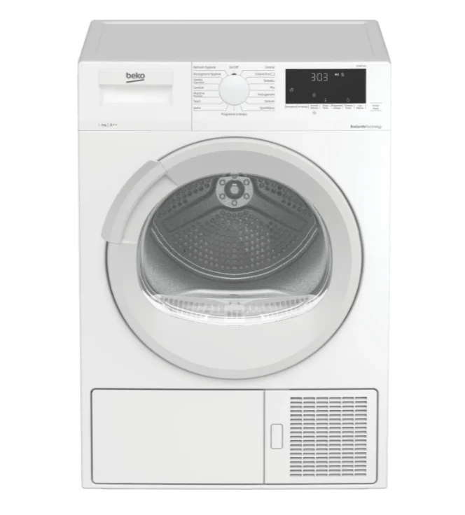 Sèche-linge à pompe à chaleur Beko DRX927WN 9 kg, classe A++ (H 84,6 x L 59,7 x P 63,3 cm), moteur Inverter EcoGentle
