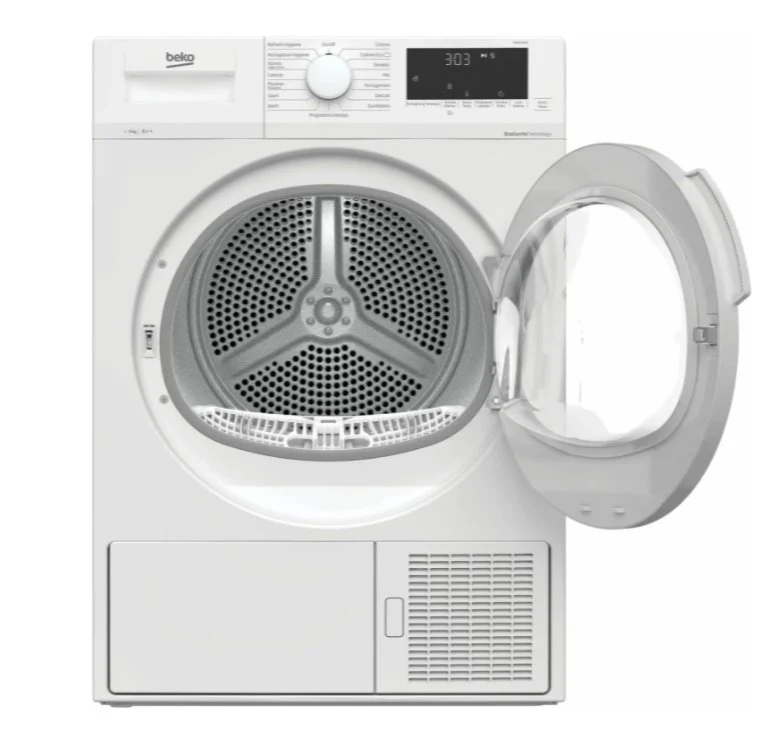 Sèche-linge à pompe à chaleur Beko DRX927WN 9 kg, classe A++ (H 84,6 x L 59,7 x P 63,3 cm), moteur Inverter EcoGentle