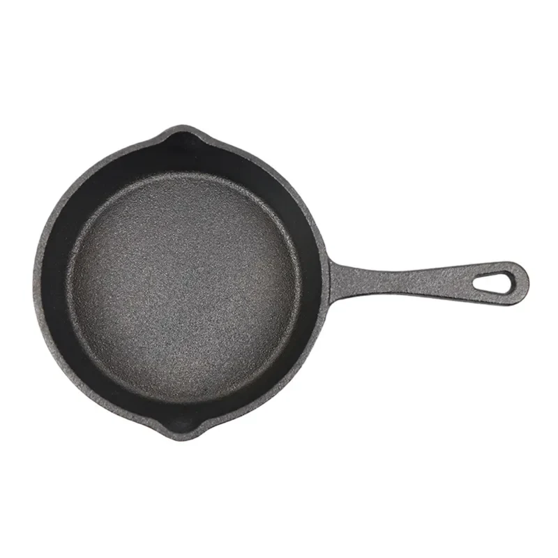 Pre-Seasoned Cast Iron Skillet with Dual Pour Spouts