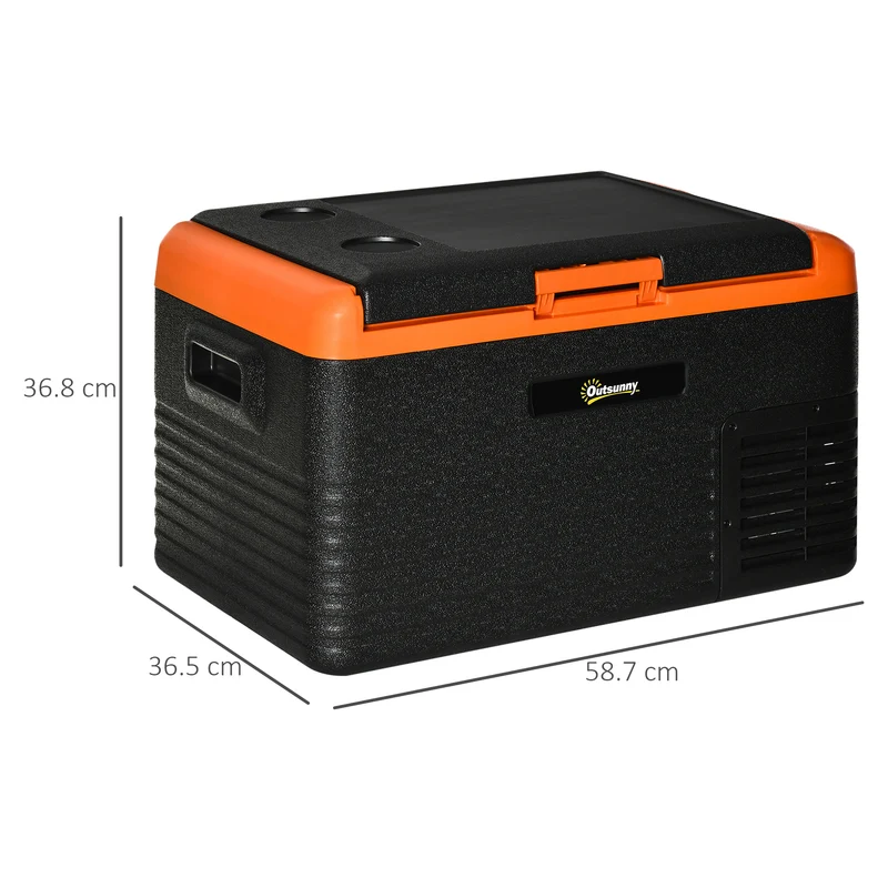 Réfrigérateur portable EASYCOMFORT 30L avec affichage, compresseur et poignées, 58,7 x 36,5 x 36,8 cm
