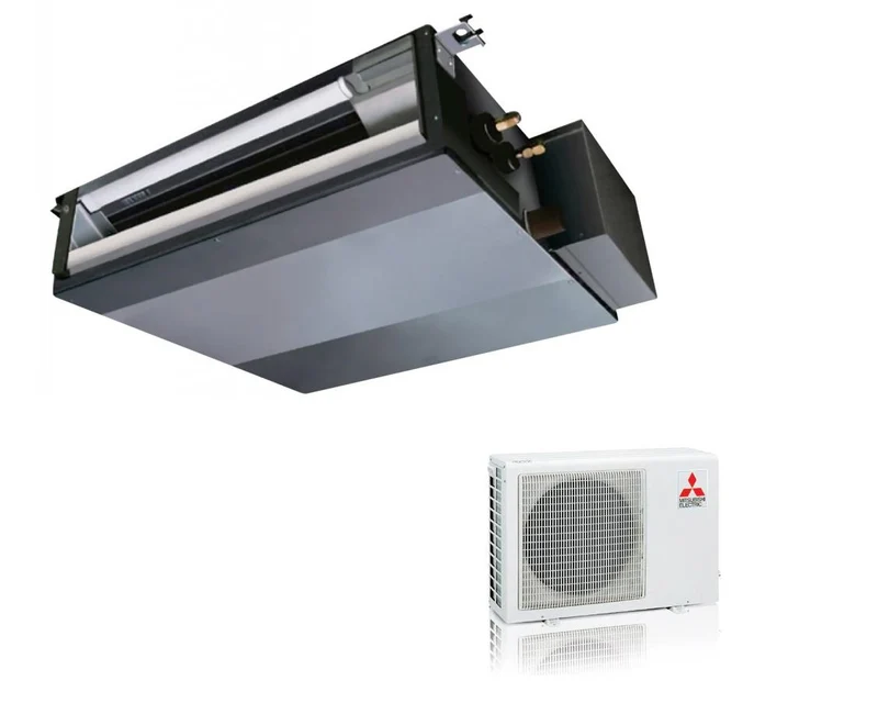 Climatiseur gainable Mitsubishi Electric Inverter 12 000 BTU SEZ-M35DA + SUZ-KA35 R-410 avec Wi-Fi en option, livré avec commande PAR-FL32MA-E et récepteur de signal série A PAR-FA32MA-W