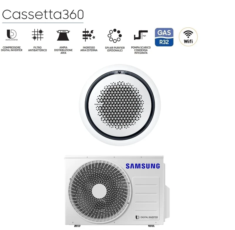 Climatiseur Samsung 24000 BTU Inverter R-32 Wi-Fi en option | AC071RN4PKG/EU