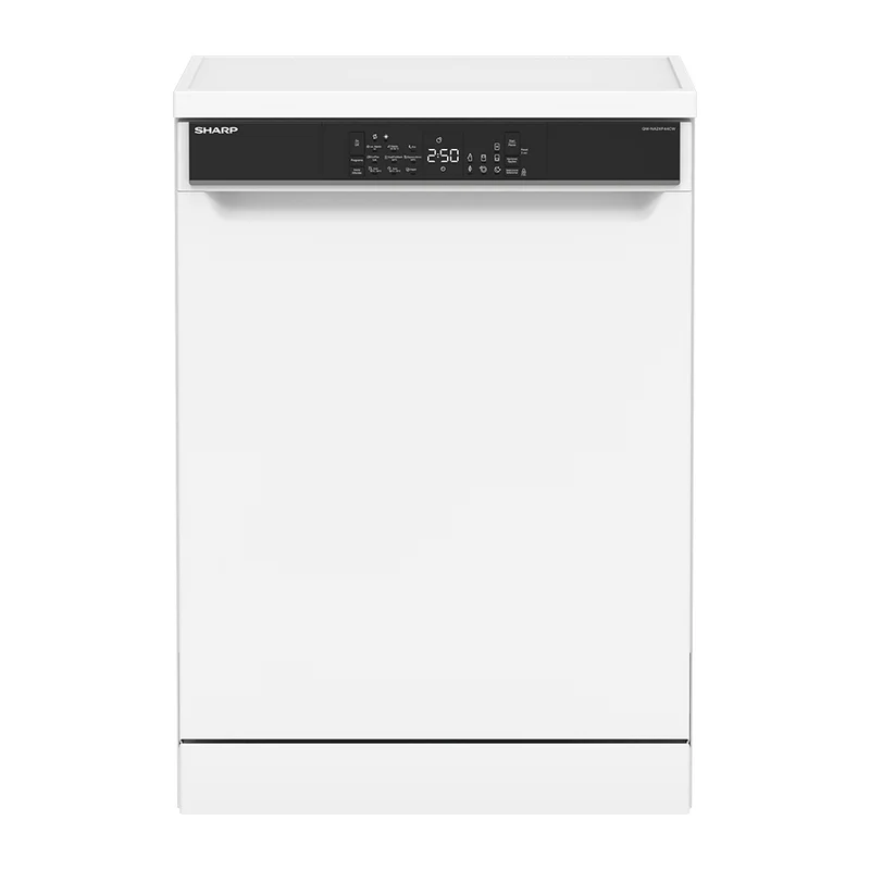 SHARP QW-NA2XF44CW-ES Freestanding 60 cm Dishwasher 14 PS 44 db C Class with EcoBox Technology