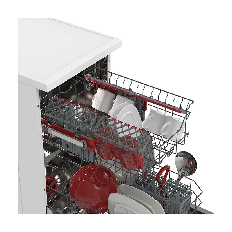 SHARP QW-NS1CF49EW-ES Freestanding 45 cm Dishwasher 10 PS 49 db E Class with MicroBan Technology